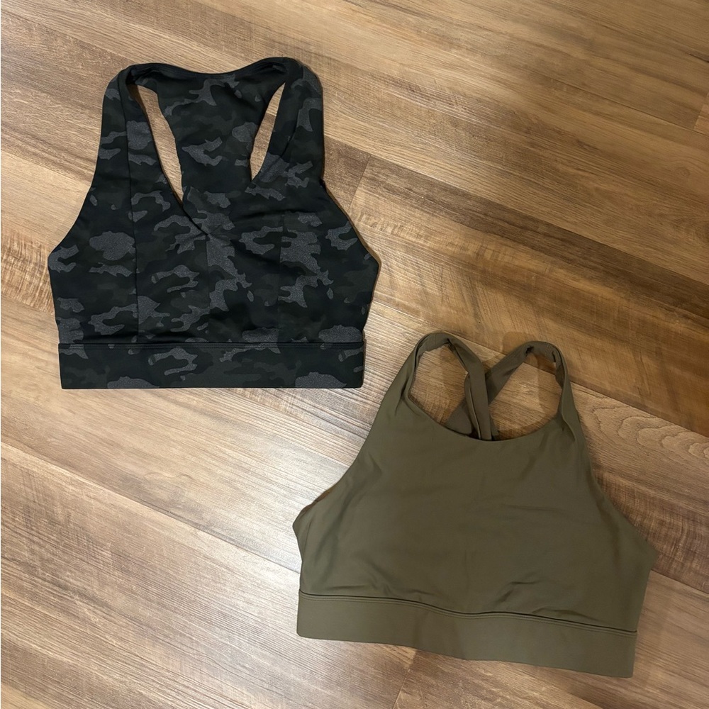 Pair of Fabletics Long-Line Sports Bras - Size M